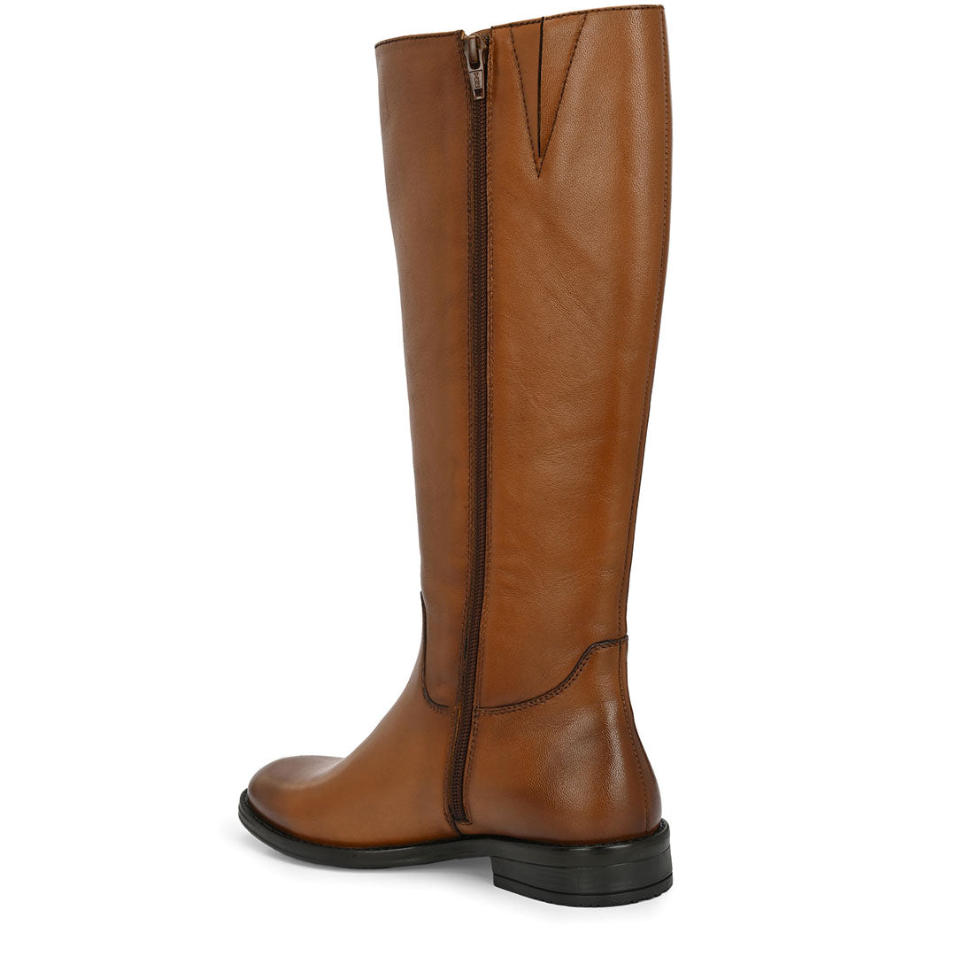 Blaire Leather Knee High Boots