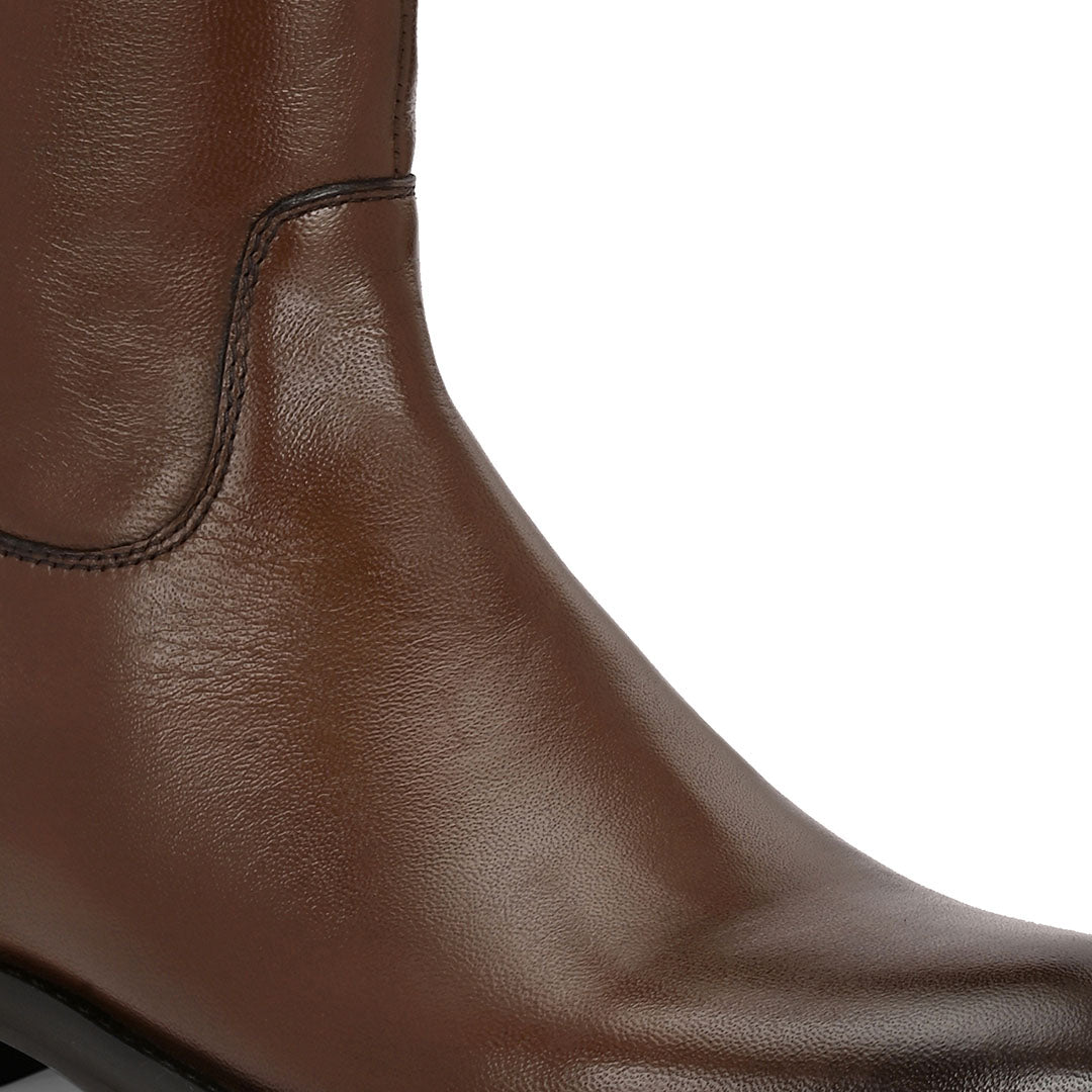 Blaire Leather Knee High Boots