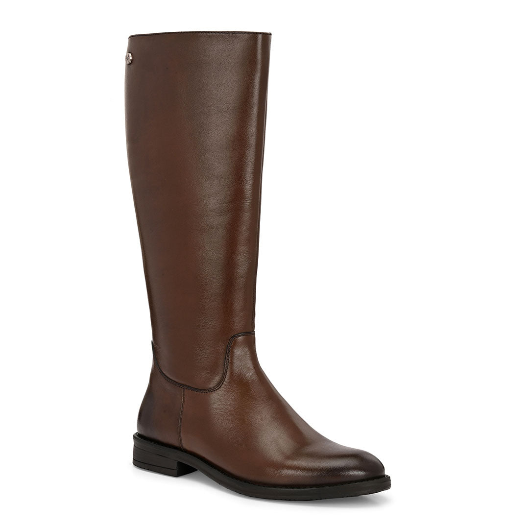 Blaire Leather Knee High Boots