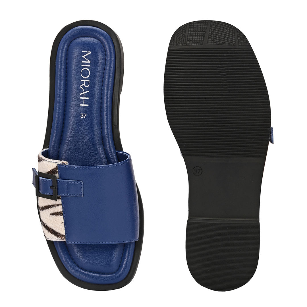 Mia Leather Buckle Flats
