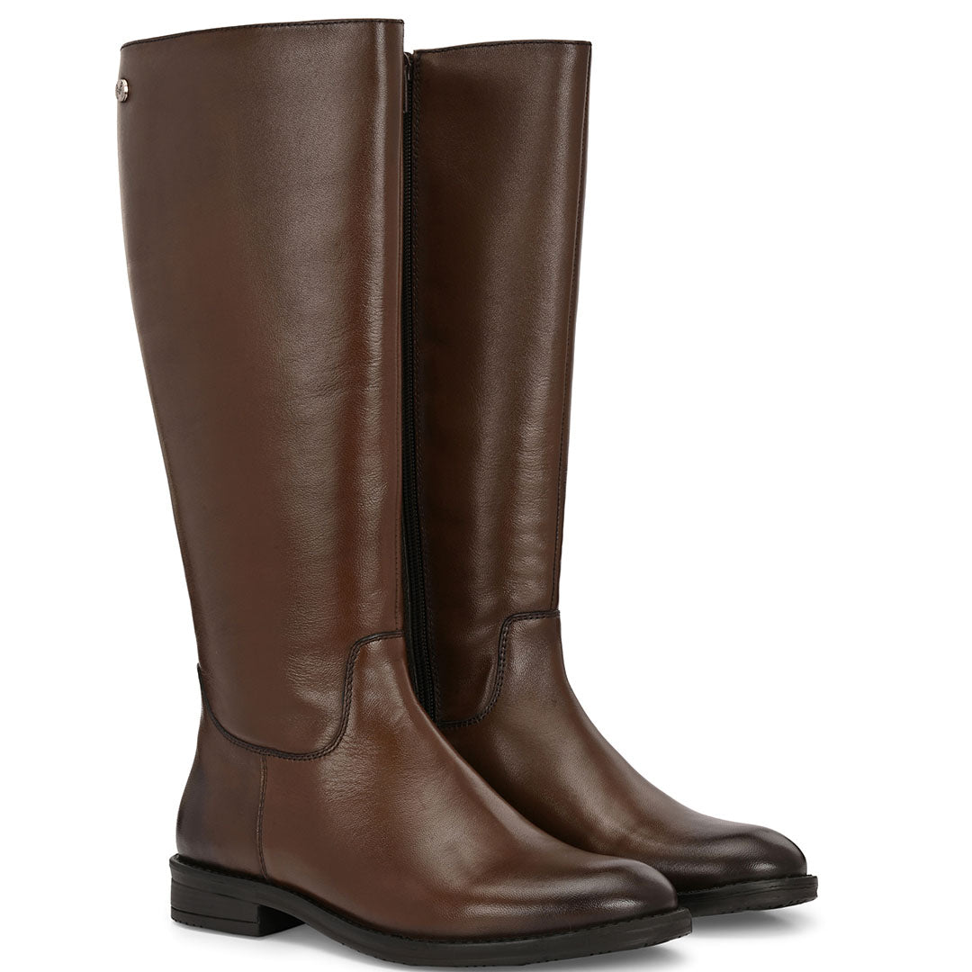 Blaire Leather Knee High Boots