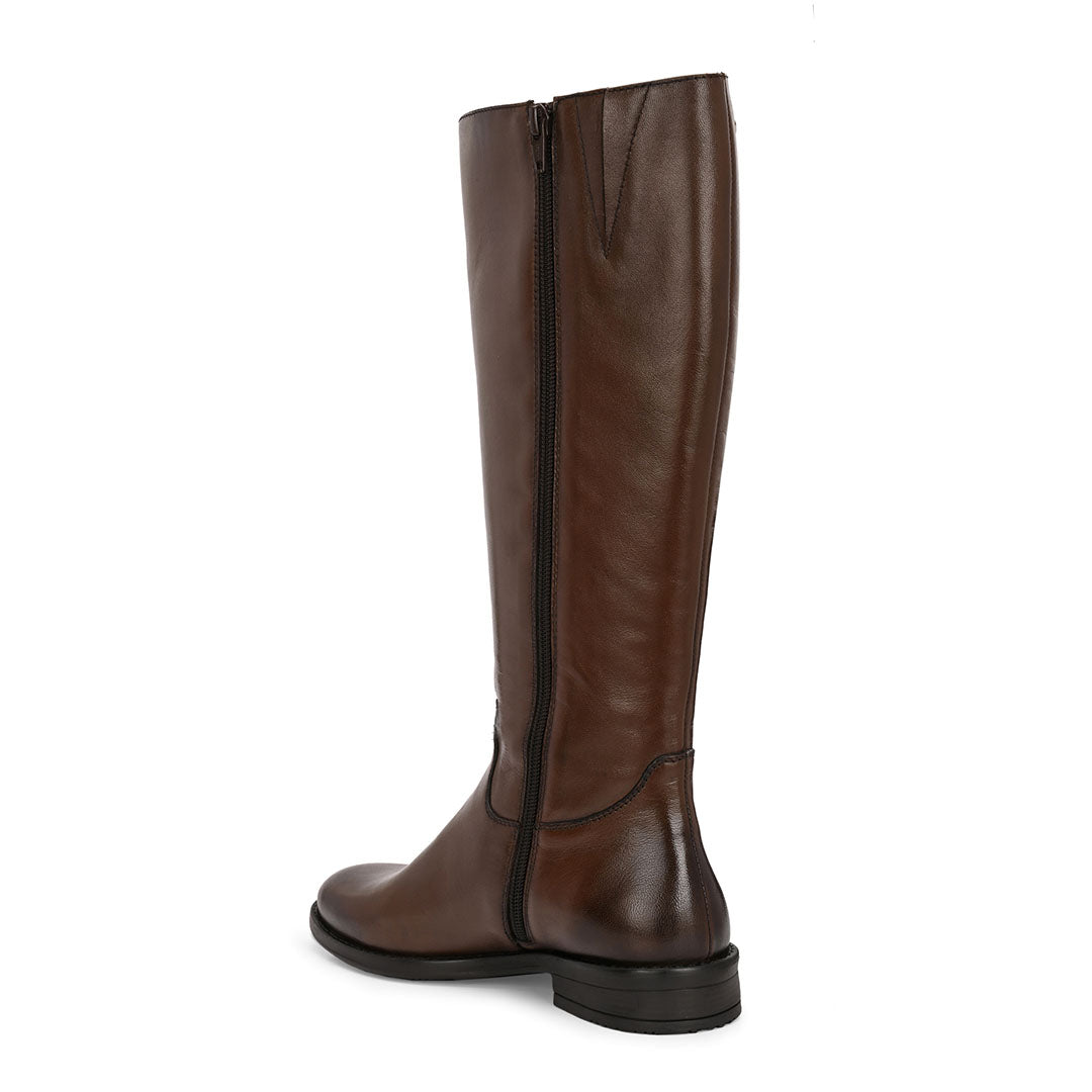 Blaire Leather Knee High Boots