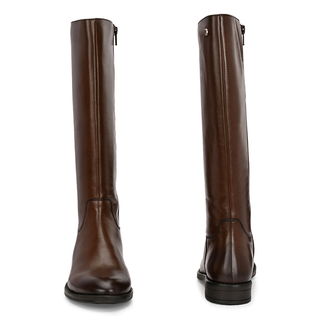 Blaire Leather Knee High Boots