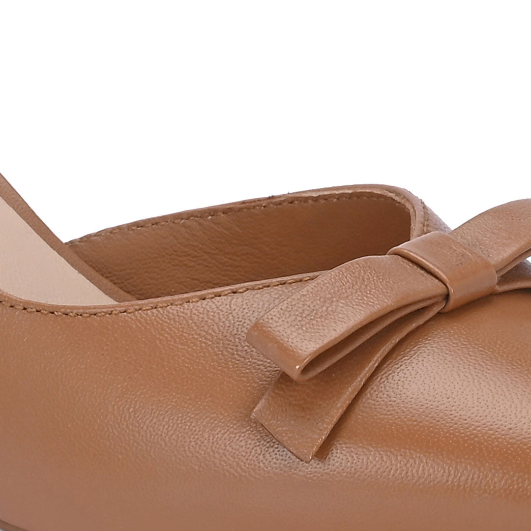 Grace Leather Bow Pumps
