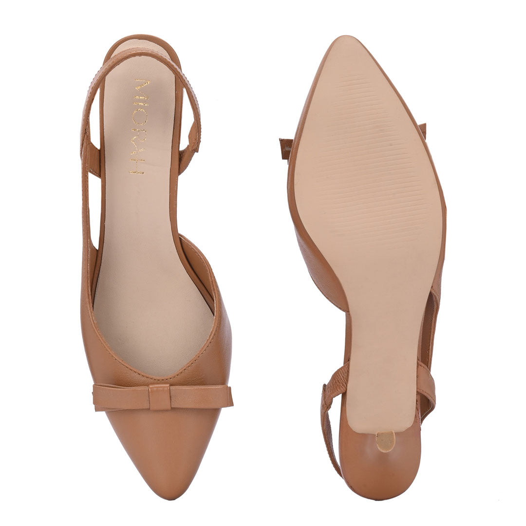 Grace Leather Bow Pumps