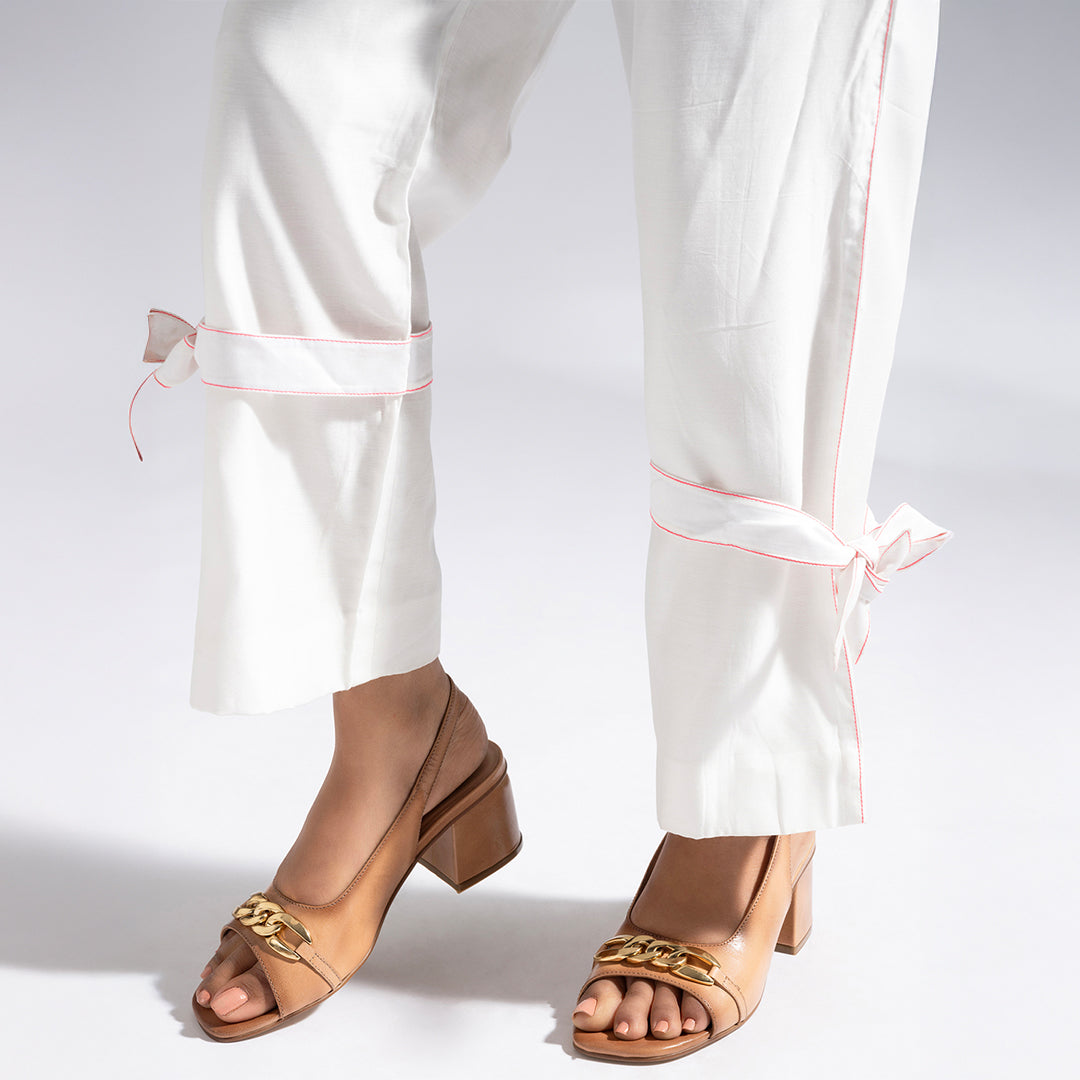 Moonlit Leather Party Block Heels
