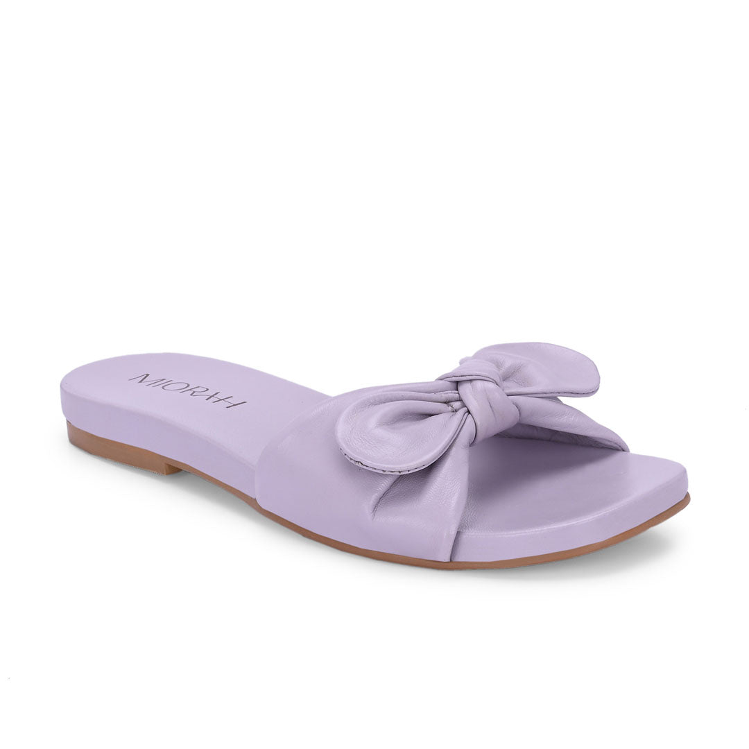 Mist Leather Comfort Flats
