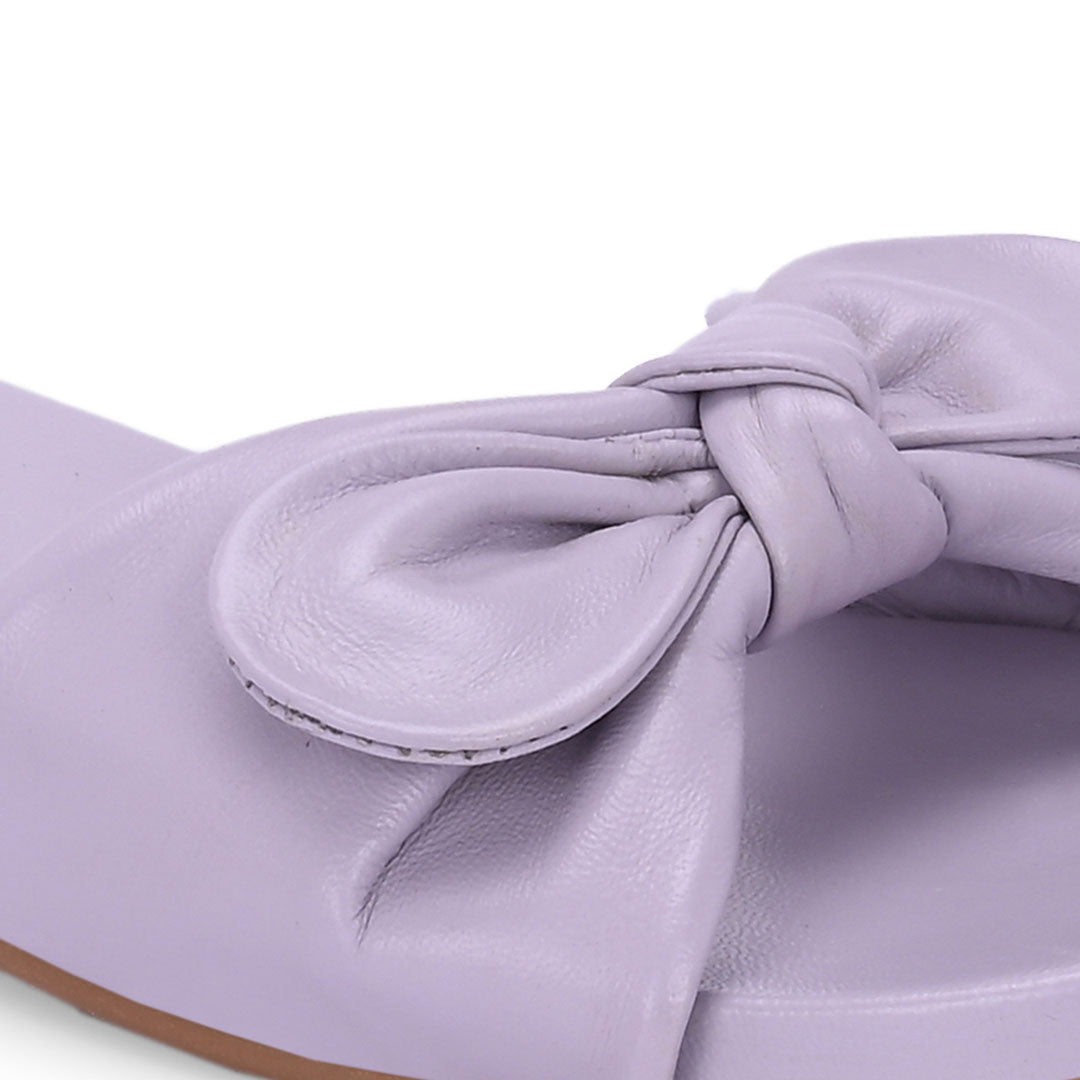 Mist Leather Comfort Flats