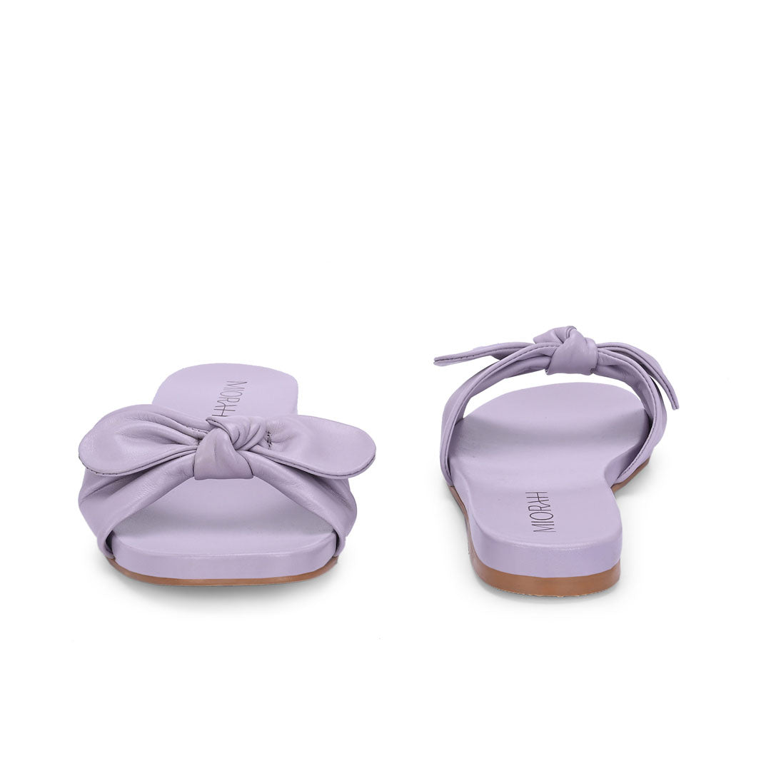 Mist Leather Comfort Flats