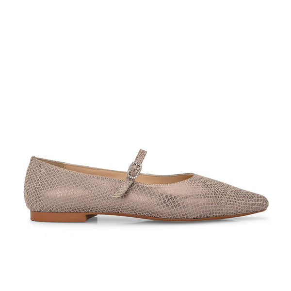 Poppy Leather Pointed Ballerinas