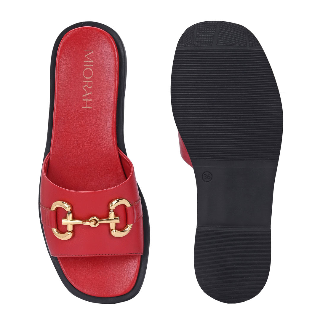 Flutter Leather Comfort Flats