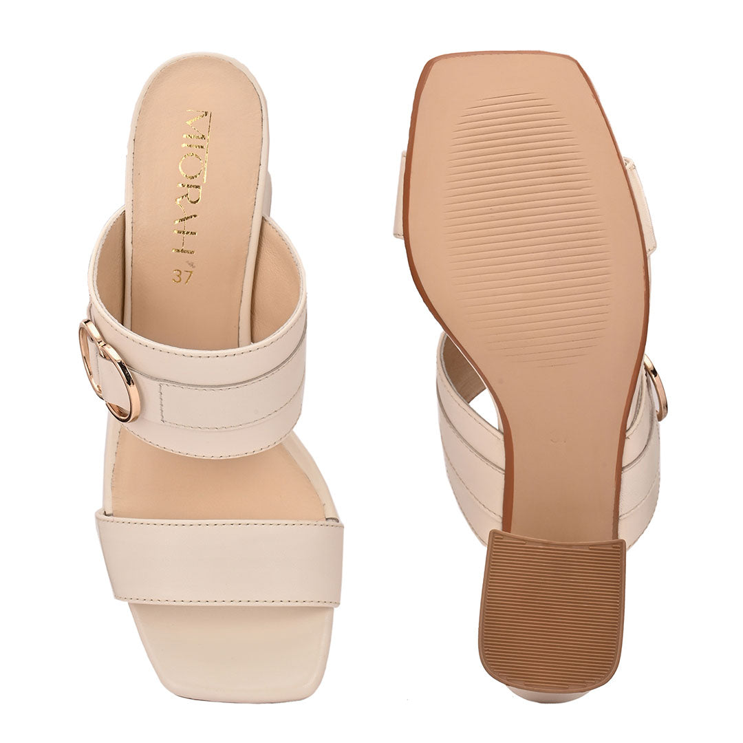 Velora Leather Block Heels