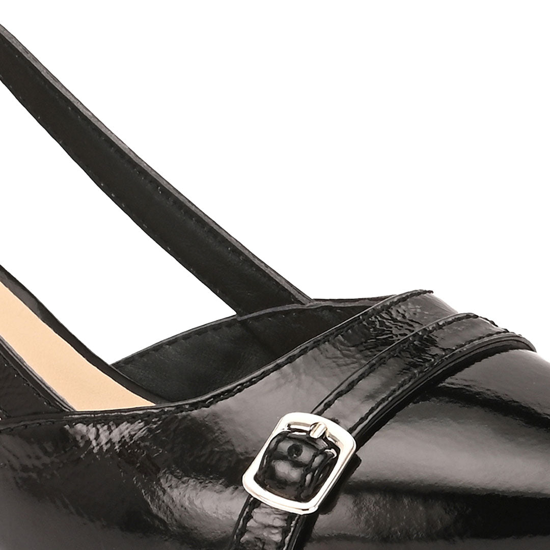 Mindy Leather Patent Pumps