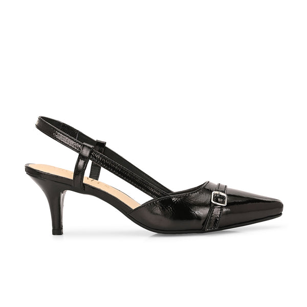 Mindy Leather Patent Pumps