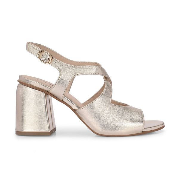 Eclat Metallic Leather Party Heels