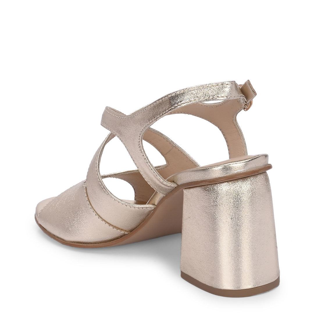 Eclat Metallic Leather Party Heels