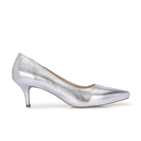 Posh Metllic Leather Pumps
