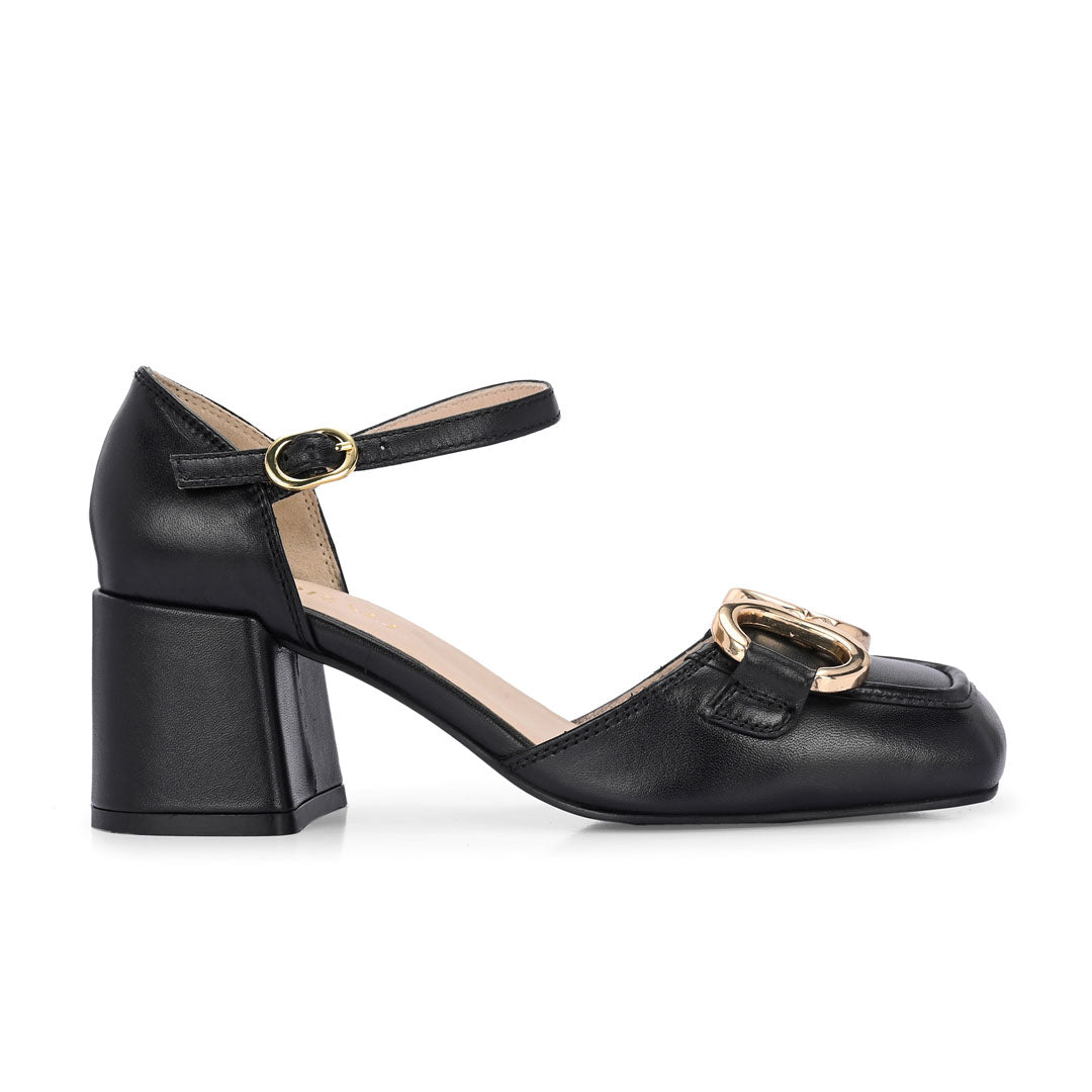 Empress Leather Praty Block Heels