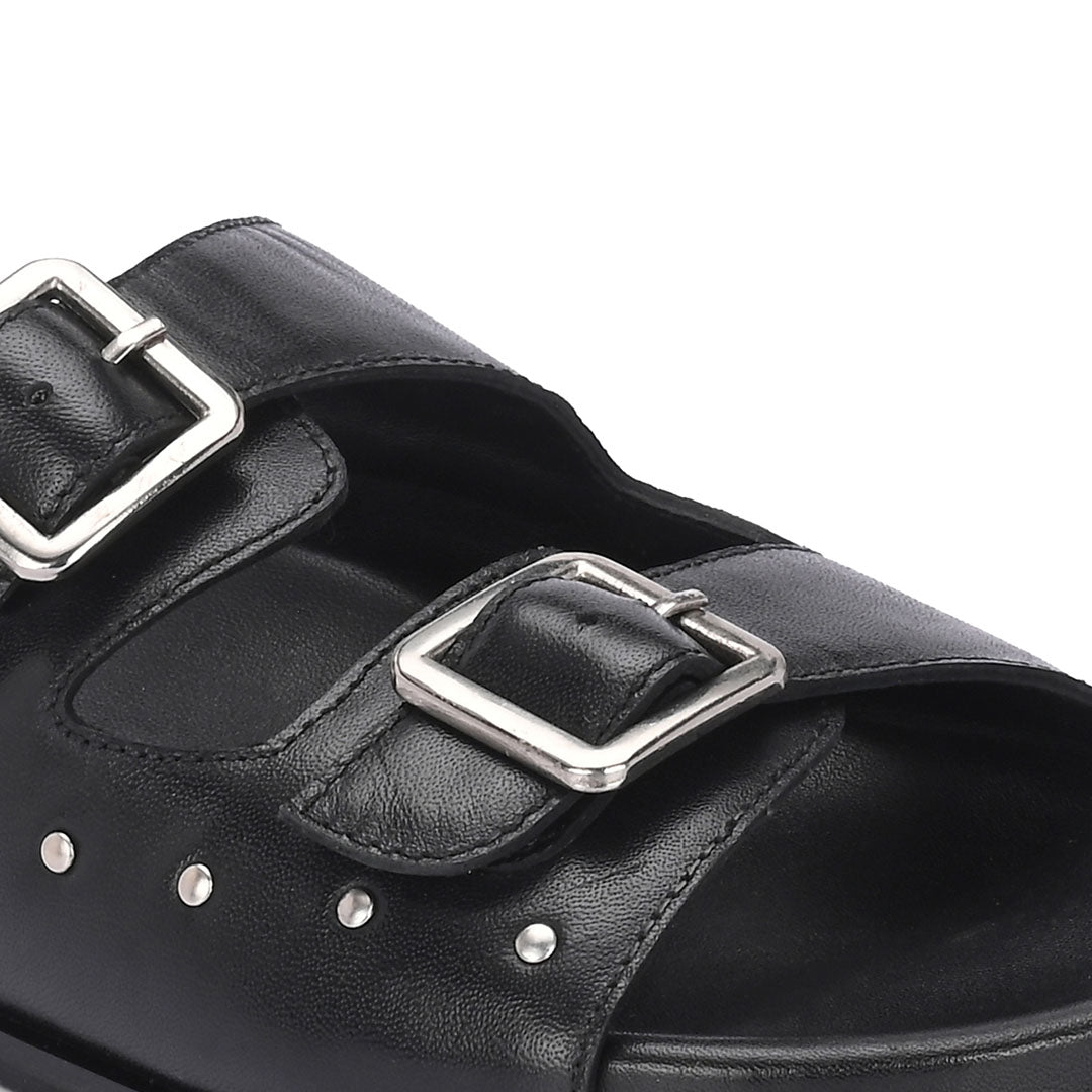 Solace Footbed Leather Comfort Sandals