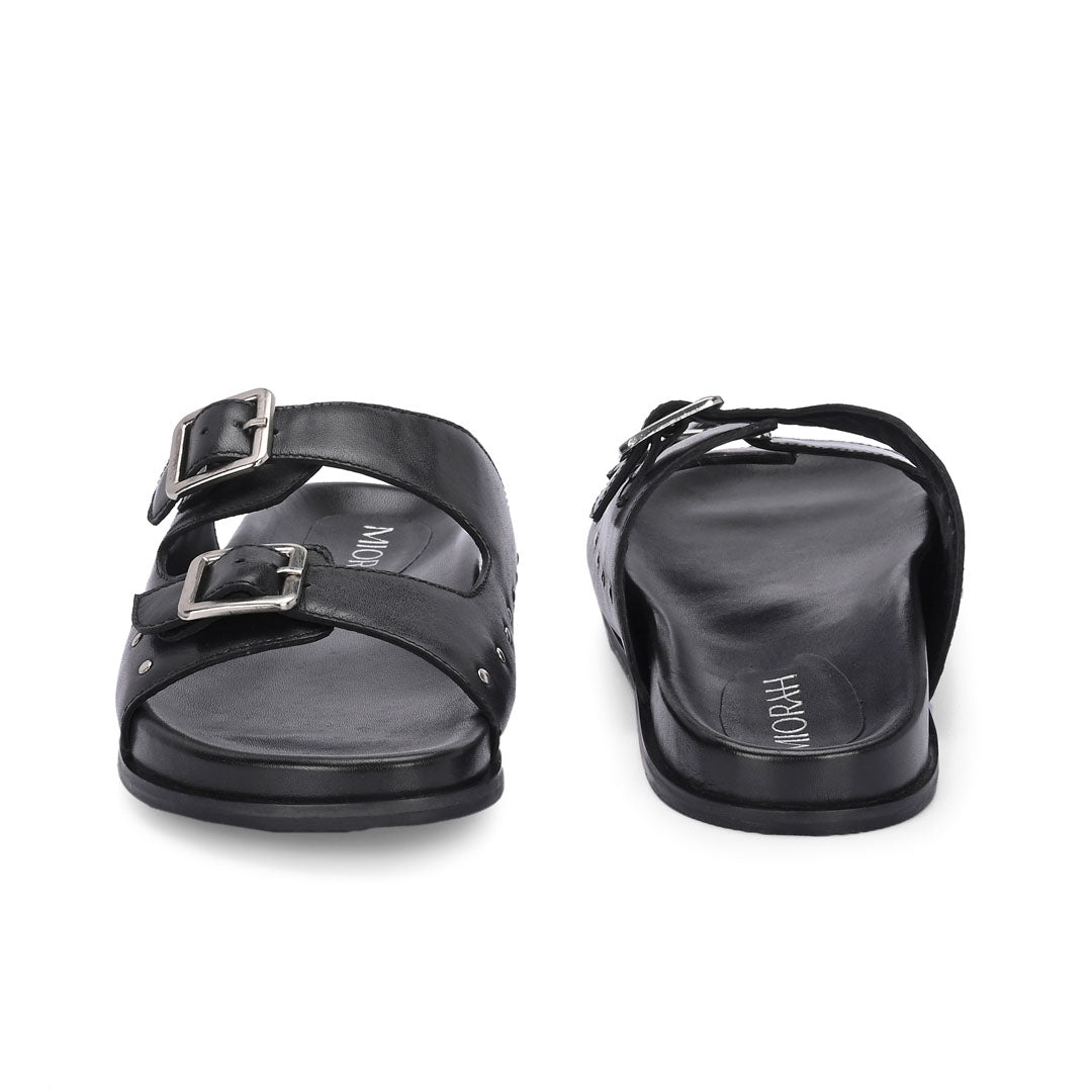 Solace Footbed Leather Comfort Sandals