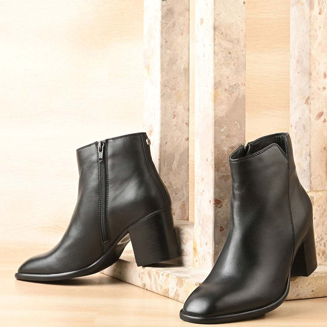 Luna Leather Ankle Boots