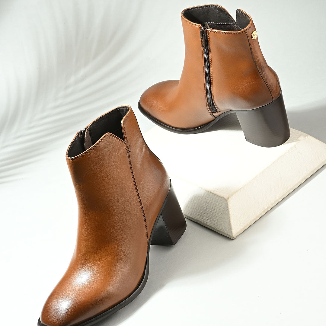 Luna Leather Ankle Boots
