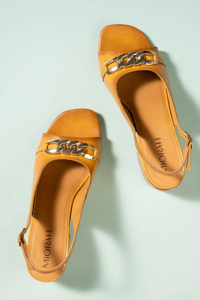 Moonlit Leather Party Block Heels
