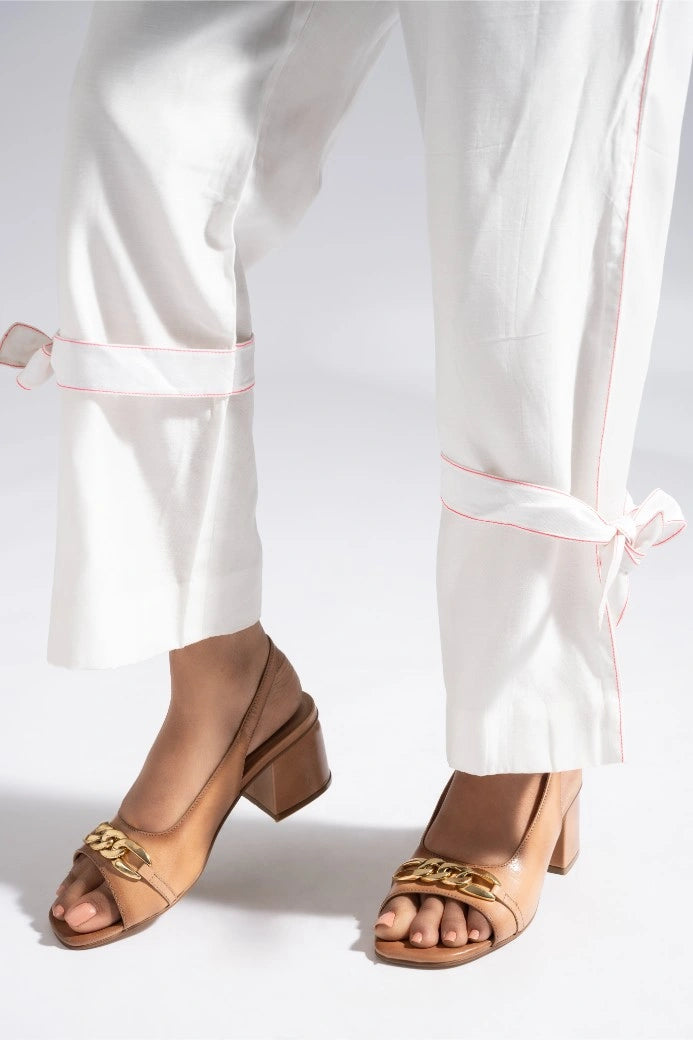 Moonlit Leather Party Block Heels