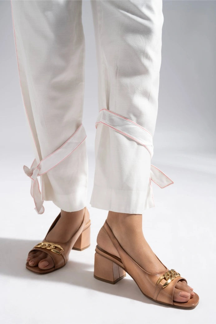 Moonlit Leather Party Block Heels